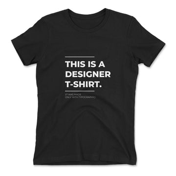 Designer Tshirt Womens T-Shirt in Black color
